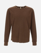 T-shirt in cotone biologico 20482 BROWN SUNFLOWER