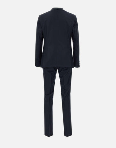 Completo  "10G132L4A1" tre pezzi più accessorio in fresco lana 10G132L4A 1031800BLU PISCONTI