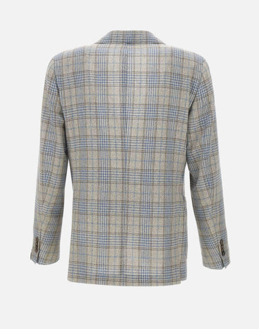 Blazer in lana e seta Q3799M 15C SANTANIELLO