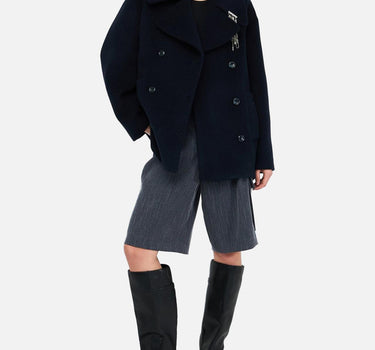 Bermuda in flanella gessata CF5253T054A C3781 LIU-JO