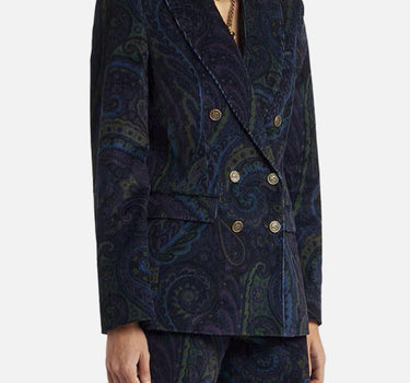 Blazer in velluto WRCA0010 99SAEE3X0887 ETRO
