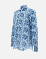 Camicia in cotone e lino LFU02P0147120U 0001 BARBA