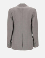 "Sculptural Sleeve Jacket" 1425WJK006630B LTMELANGE VICTORIA BECKHAM