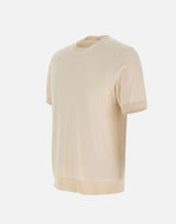 T-shirt in seta e cotone A010 F2001342 PAOLO PECORA