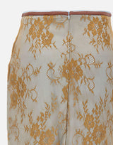 "Brownish green contrast lace skirt" BQ005 BROWNISHGREEN JACQUES WEI