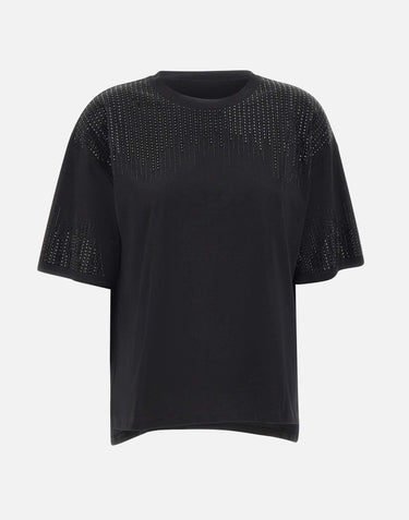 T-shirt in cotone con perline G315Z100523N 033 ELENA MIRO'