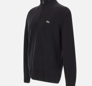 Maglione a collo alto in lana cardata con zip AH3052 031 LACOSTE
