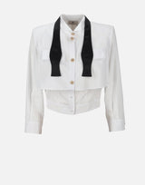 Camicia in popeline di cotone CA10251E2 221 ELISABETTA FRANCHI