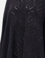 Maglione in lana e alpaca W08130280 33BLACK MAURIZIO MYKONOS
