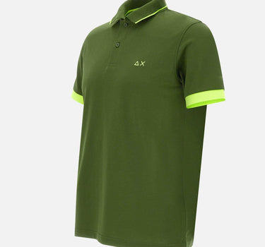 "Stripe Fluo polo" A35120 37 SUN68