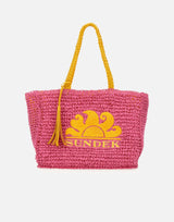 "Wina straw bag" AW029ABPA100 A7000 SUNDEK