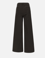 Pantaloni "Olimpia" in gabardina di cotone OLIMPIA BLACK TRUE AVENUE