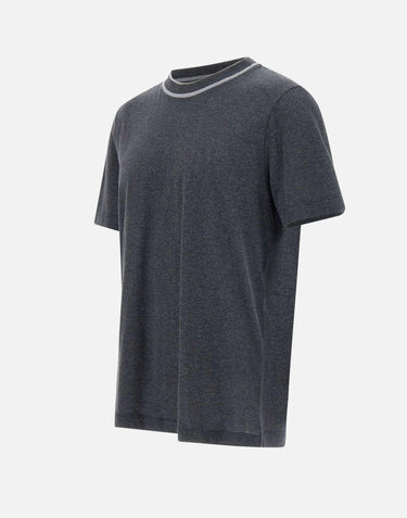 T-shirt in cotone  e cashmere R55047J0 A3035A73 PESERICO