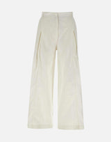 Cotton tuck pants LW251PT17WH 0053 LOW CLASSIC
