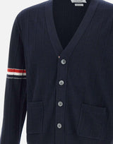 Cardigan "Rib stitch relaxed fit" MKC519A Y1002415 THOM BROWNE