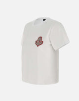 T-shirt in cotone con ricamo e strass CA5371J6308 M9320 LIU-JO
