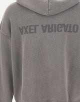 "Distort washed sweatshirt hoodie" A3434001 GREY AXEL ARIGATO