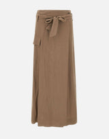 Gonna in viscosa e lino QP5CO039 6061 KAOS