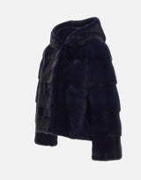 Pelliccia GIACCHINAVISONE BLU FRAME