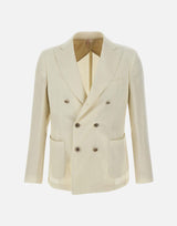 Blazer in lana e lino 3331A 04P SANTANIELLO