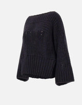 Maglione lana e alpaca W08150280 33BLACK MAURIZIO MYKONOS