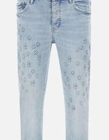 Jeans "Monogram embossed" P004 FOBL425LTINDIGO PURPLE BRAND