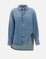 Maxi camicia in denim di cotone 250WCB00068 DDD085AA024 THE ATTICO