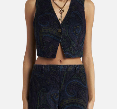 Gilet in velluto WRDA0016 99SAEE3X0887 ETRO