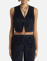 Gilet in velluto WRDA0016 99SAEE3X0887 ETRO