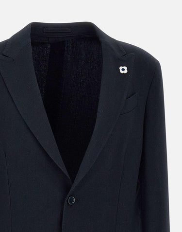 Blazer  in lana e cotone EP6014AE EPAD60502850 LARDINI