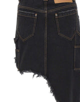 Gonna in denim VAQ10S002 BLACK VAQUERA