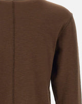 T-shirt in cotone biologico 20482 BROWN SUNFLOWER