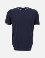 T-shirt in maglia DK87060 BLU DIKTAT