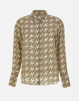 Camicia in crêpe de Chine di seta CF4456T3598 N9710 LIU-JO