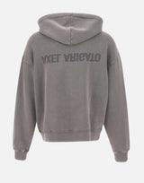 "Distort washed sweatshirt hoodie" A3434001 GREY AXEL ARIGATO