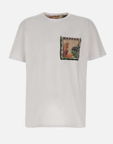T-shirt "Pocket" in cotone POCKETVR0337 BIANCO BOB