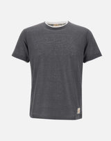T-shirt "Lin" in lino e cotone LINVR0323 PIOMBO BOB