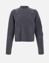 Maglia "Cropped Spiral Knit" M07063 DGY05 HELIOT EMIL