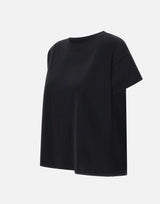 T-shirt "Basiluzzo" in cotone Supima BASILUZZO BLACK LOULOU DE SAISON