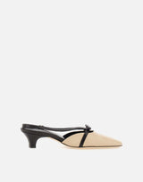 Slingback "Lecche" in pelle LECCHE CREAM MUSIER PARIS