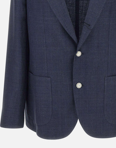 Blazer in lino, lana e seta 190502 0001 BARBA