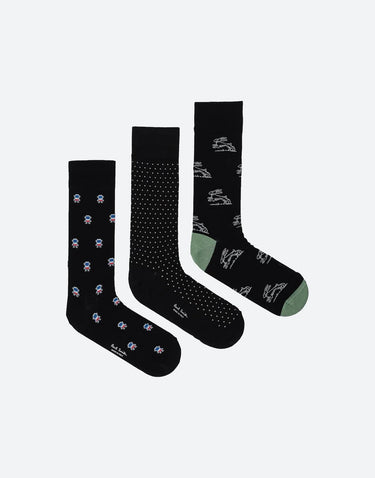 "Sock Novelty 3 Pack" M1ASOCKTNOV 79 PAUL SMITH