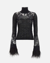 Maglia in lana e mohair 4M170A N0990 BLUMARINE