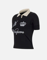 Polo VAQ10N001 BLKWHT VAQUERA