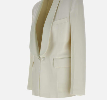 "Shawl Collar Tuxedo Jacket"<BR/> 1125WJK006060A IVORY VICTORIA BECKHAM