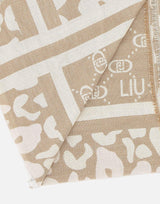 Stola con logo 2F5040T0300 30003 LIU-JO