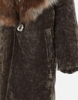 Cappotto con shearling DY002 BROWN JACQUES WEI
