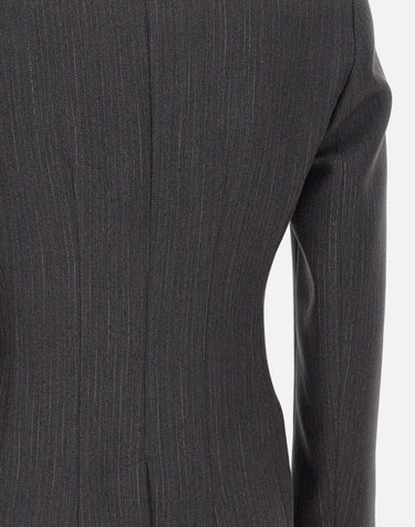 Blazer doppiopetto gessato CF5232T054A C378B LIU-JO