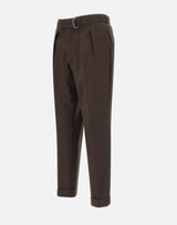 Pantaloni "Pierre" in lana W24MTLG468 COFFEE OFFICINE GENERALE