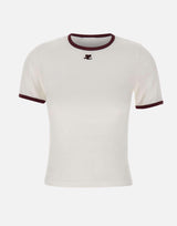 T-shirt "Signature Contrast" 125JTS017JS0203 WHTBURG COURREGES
